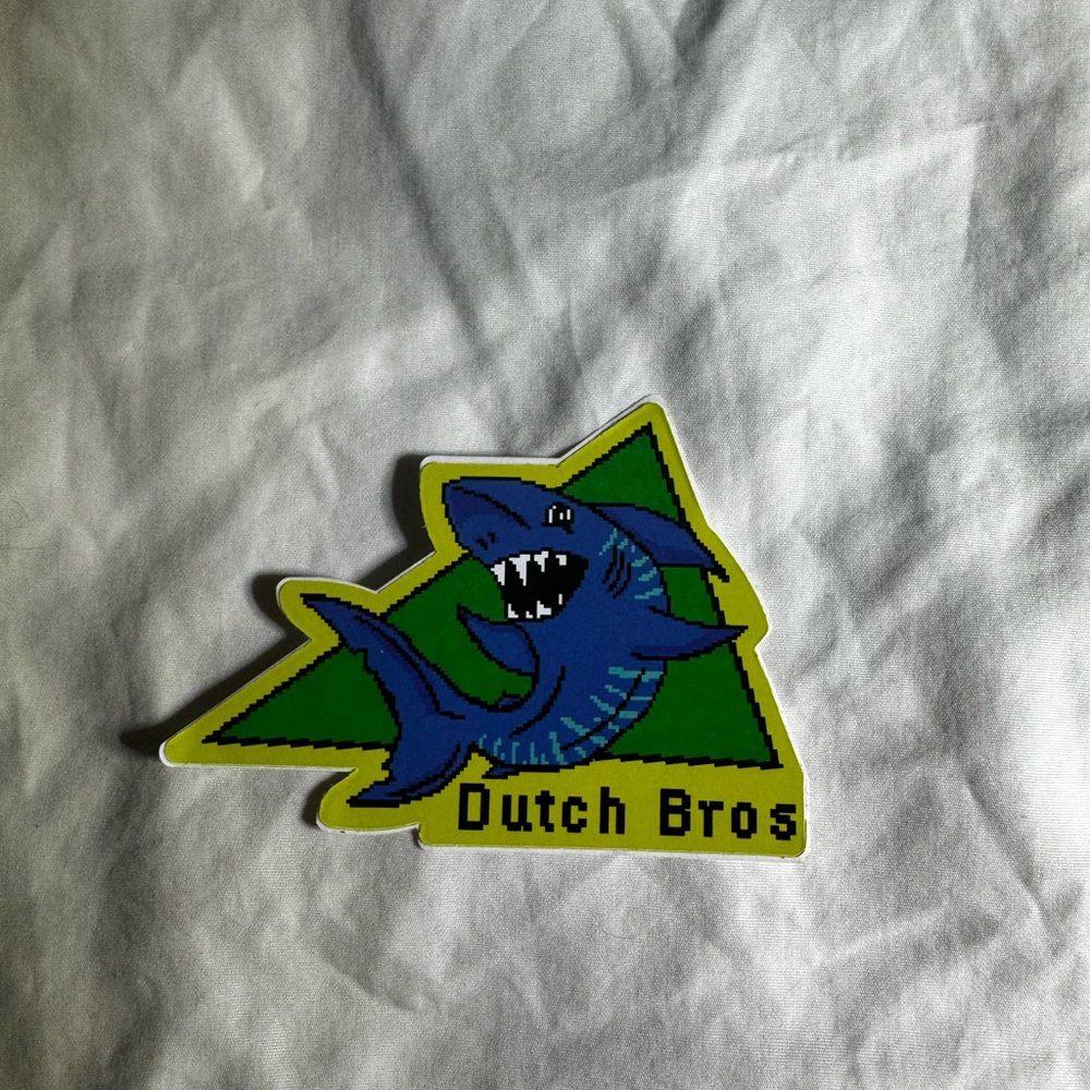 Dutch Bros Shark Sticker